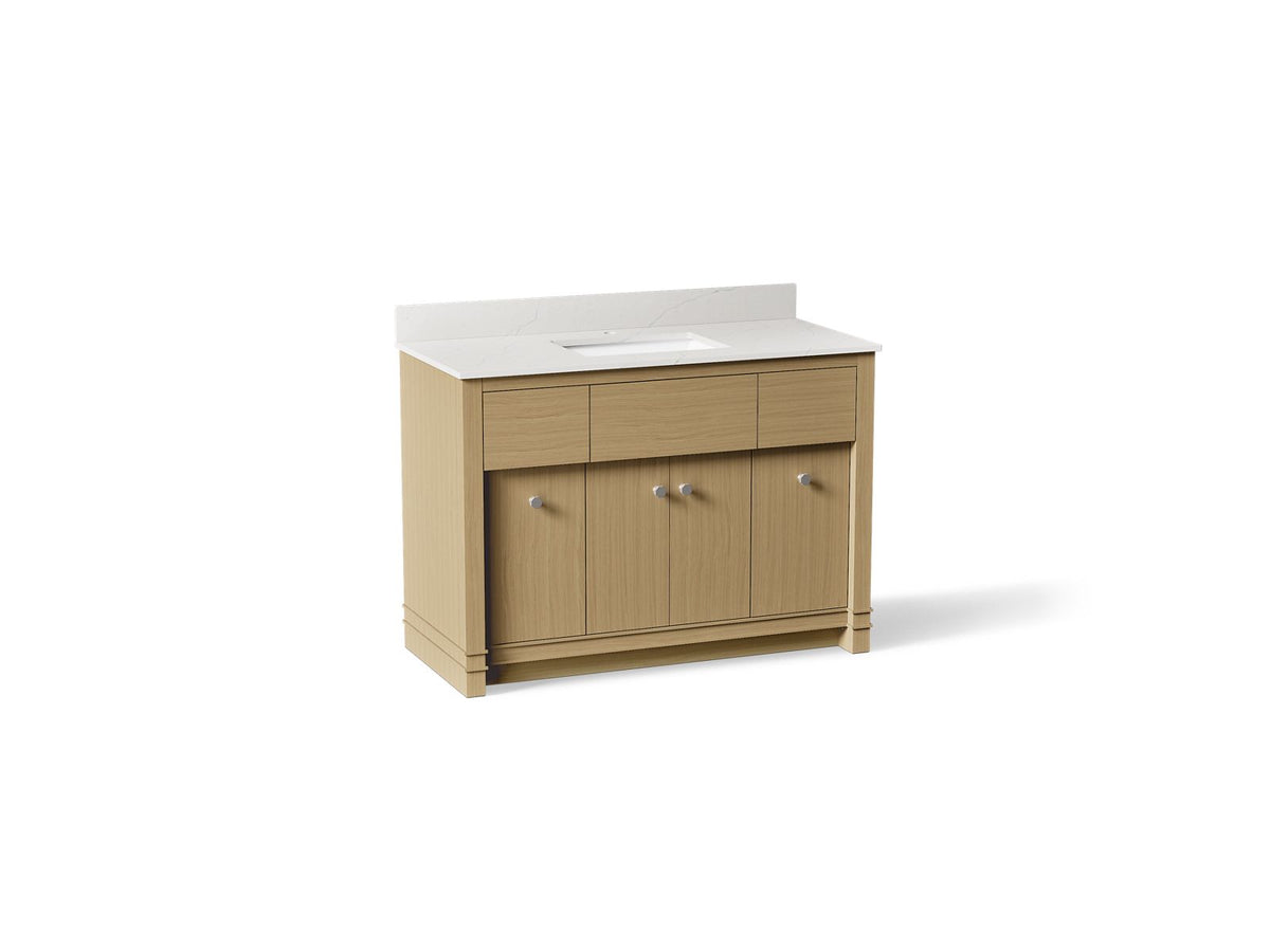Kohler Alouette 48-Inch Vanity with Sink and Quartz Top | K-33268 – Light Oak
