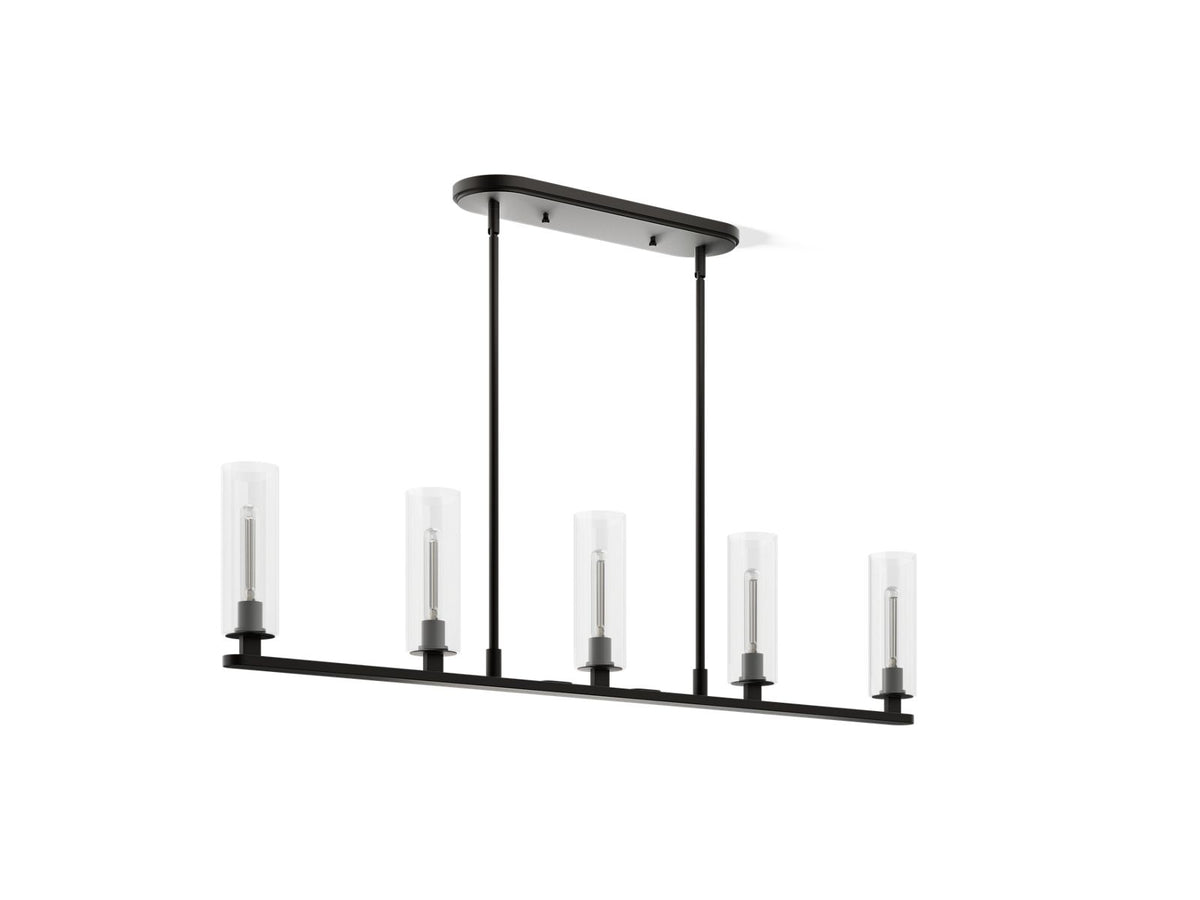 Kohler Crue® 45" linear chandelier — Matte Black