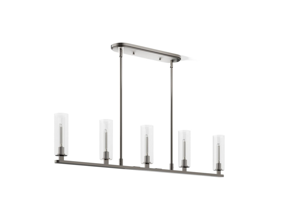 Kohler Crue® 45" linear chandelier — Titanium