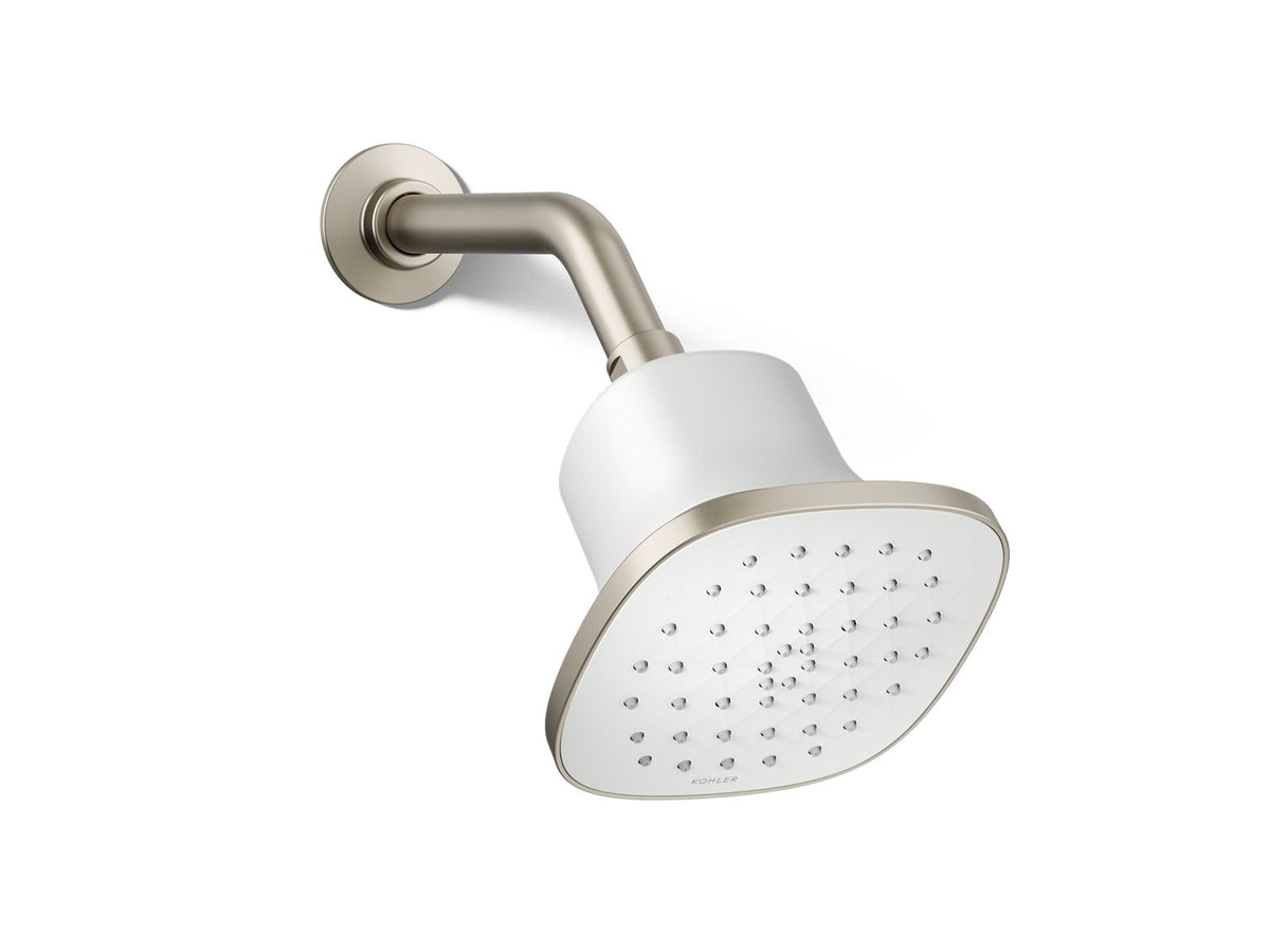 Kohler Cinq Square Filtered Showerhead, 2.5 GPM | K-37722-Y – Vibrant Brushed Nickel