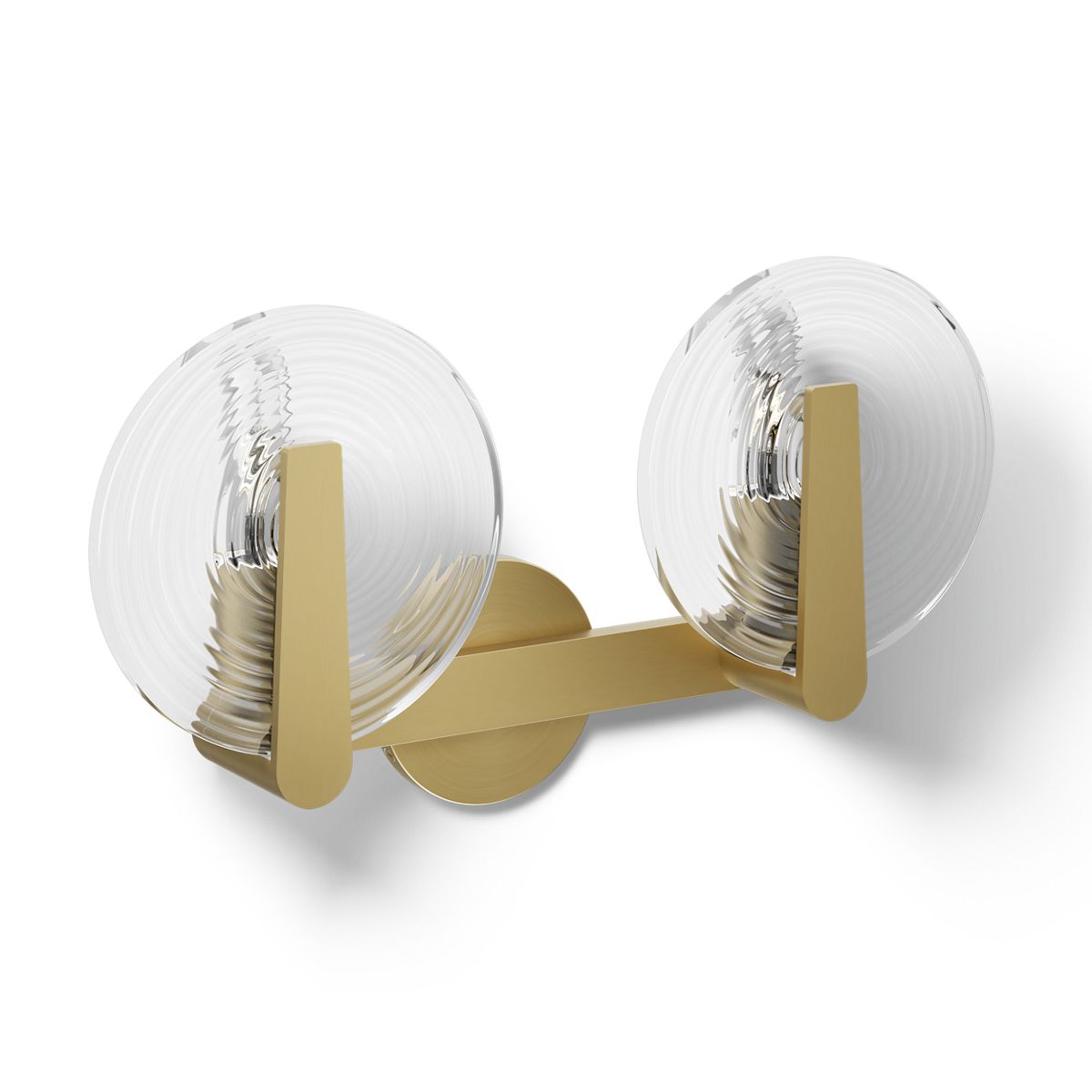 Kohler hint-two-light-sconce-38397-sc02s — Brushed Moderne Brass — 38397-SC02S-2GL