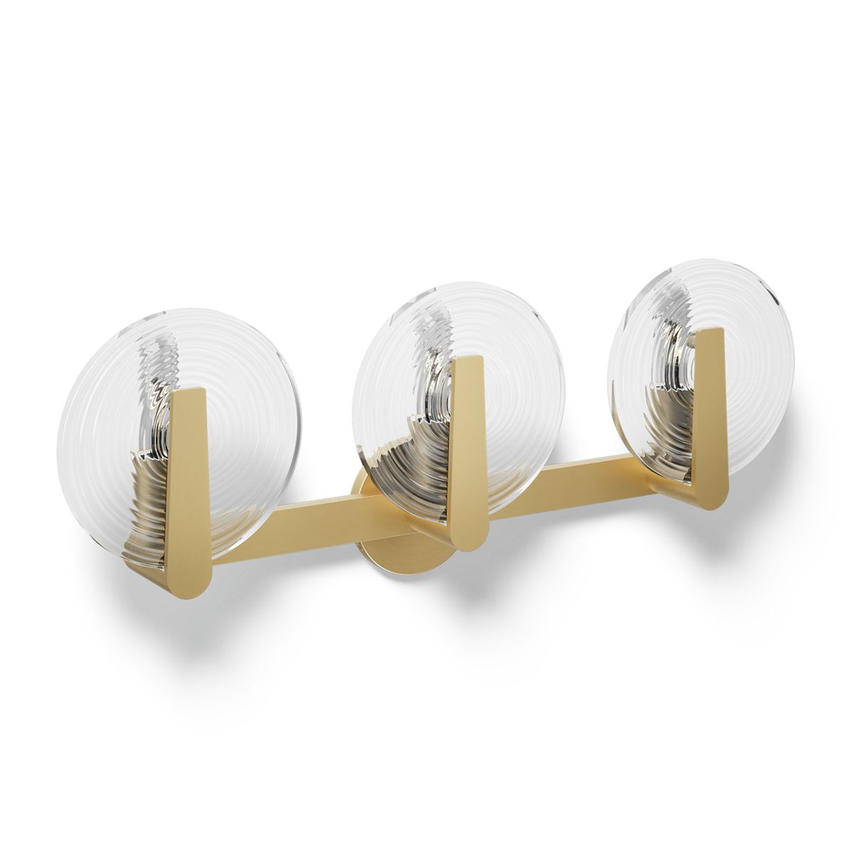 Kohler Hint® Three-light sconce — Brushed Moderne Brass