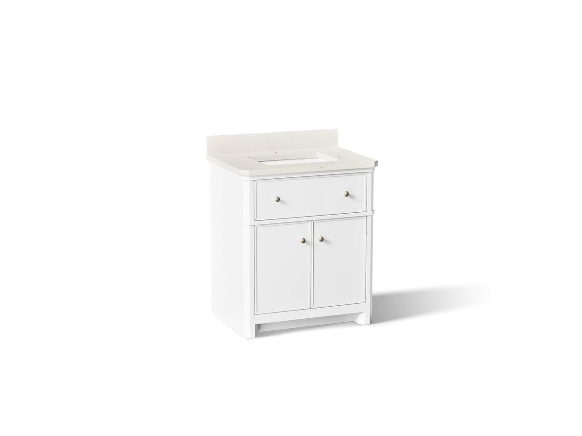 Kohler Claude by Studio McGee 30-Inch Vanity with Sink and Quartz Top | K-39306 – White