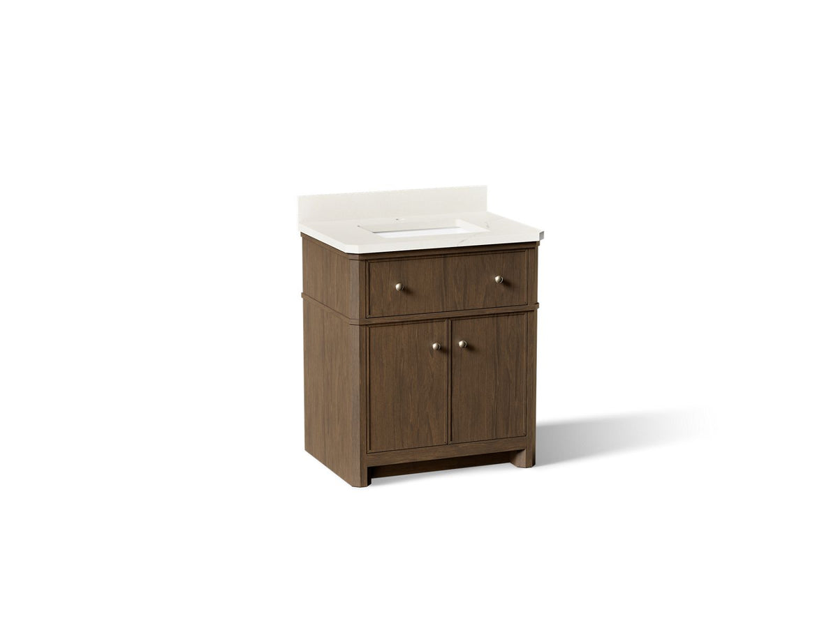 Kohler Claude by Studio McGee 30-Inch Vanity with Sink and Quartz Top | K-39306 – Draper Oak