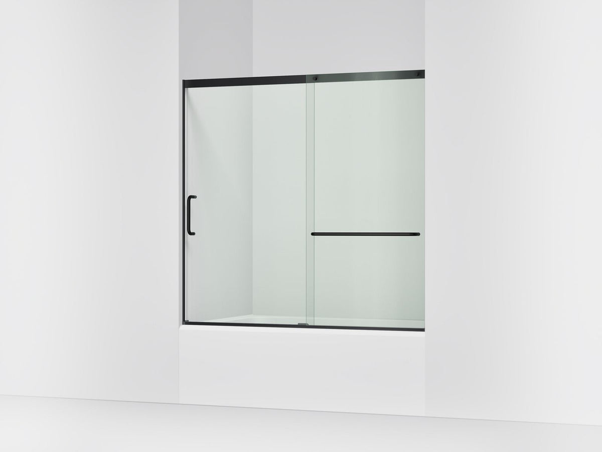 Kohler Elate 56-1/4–59-5/8 x 56-3/4-Inch Sliding Bath Door | K-707618-8L – Matte Black