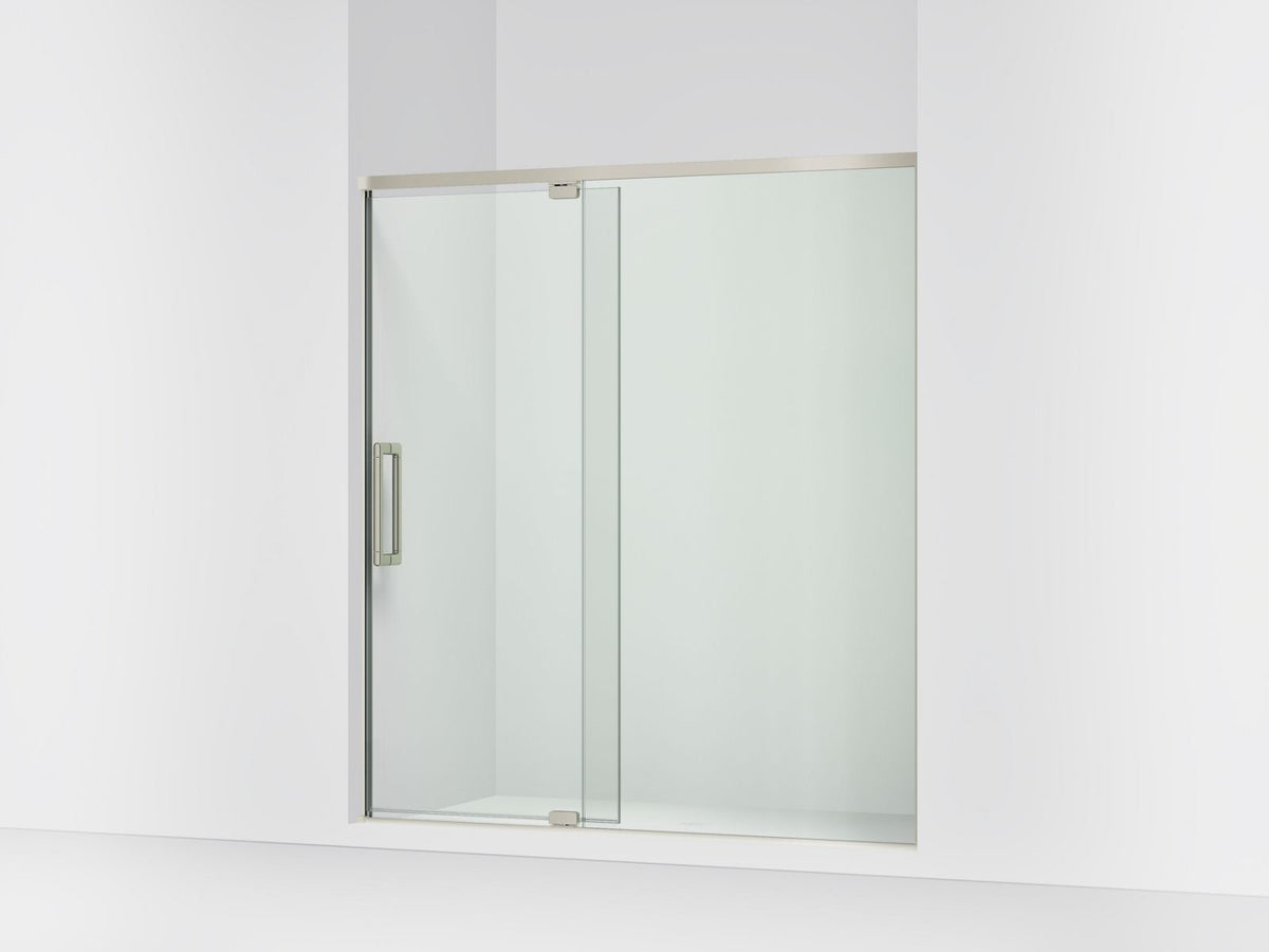 Kohler Statement 66–72 x 76-Inch Pivot Shower Door | K-CA41385-8L – Anodized Brushed Nickel
