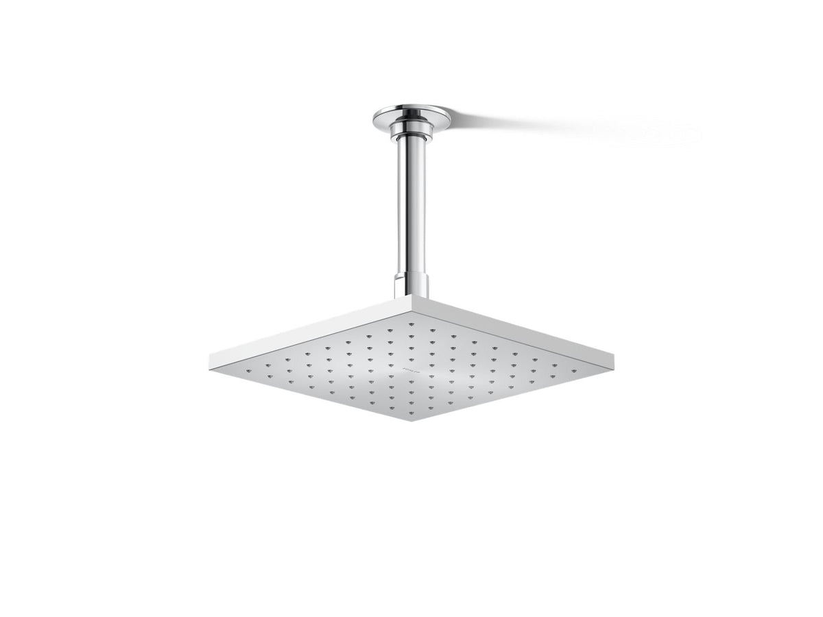 Contemporary Square 8" single-function rainhead, 2.5 gpm