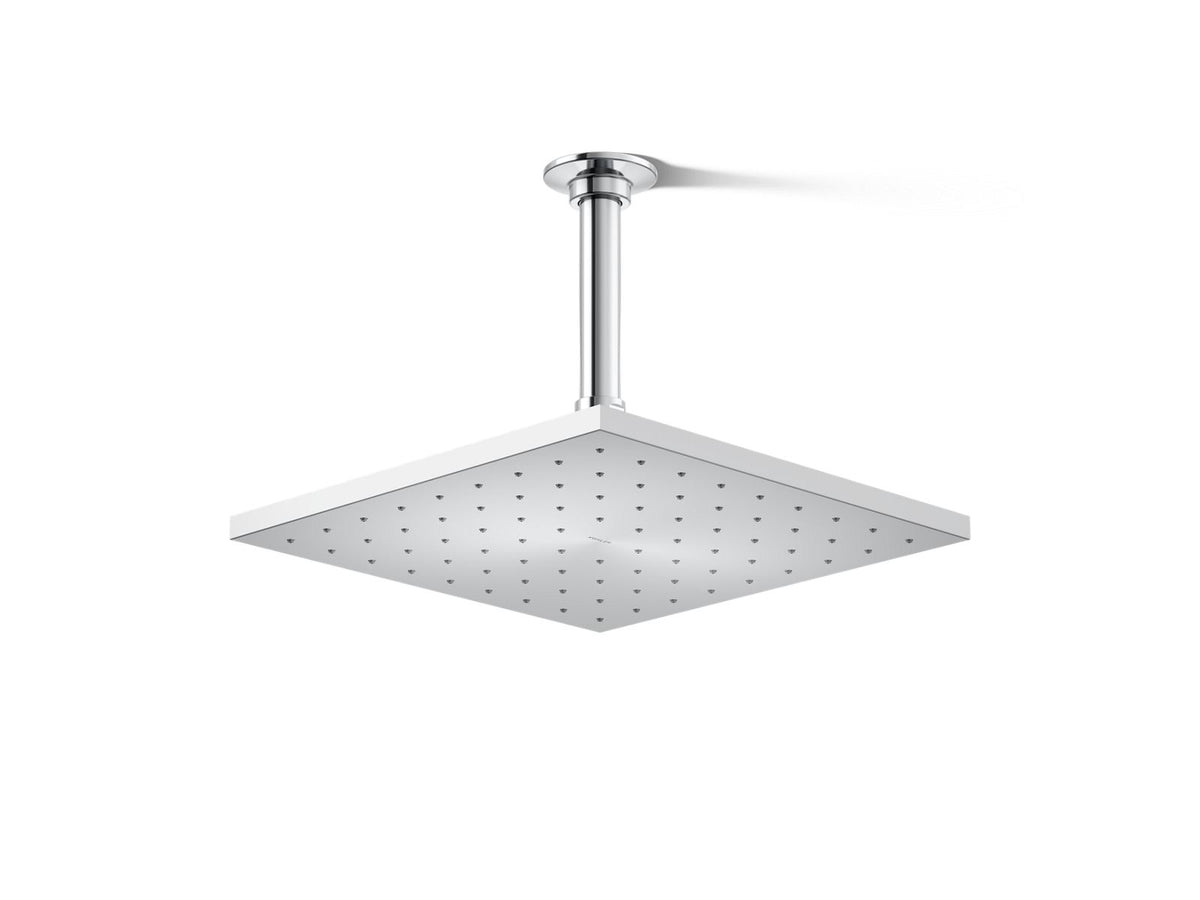 Contemporary Square 10" single-function rainhead, 2.5 gpm