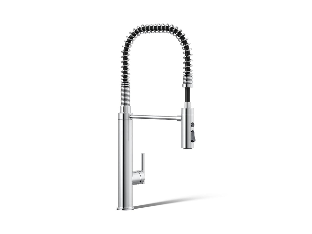 Purist® Semi-professional kitchen sink faucet with three-function sprayhead