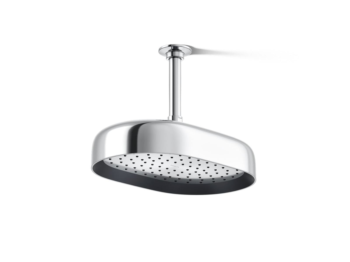 Statement® Oblong 12" single-function rainhead, 1.75 gpm