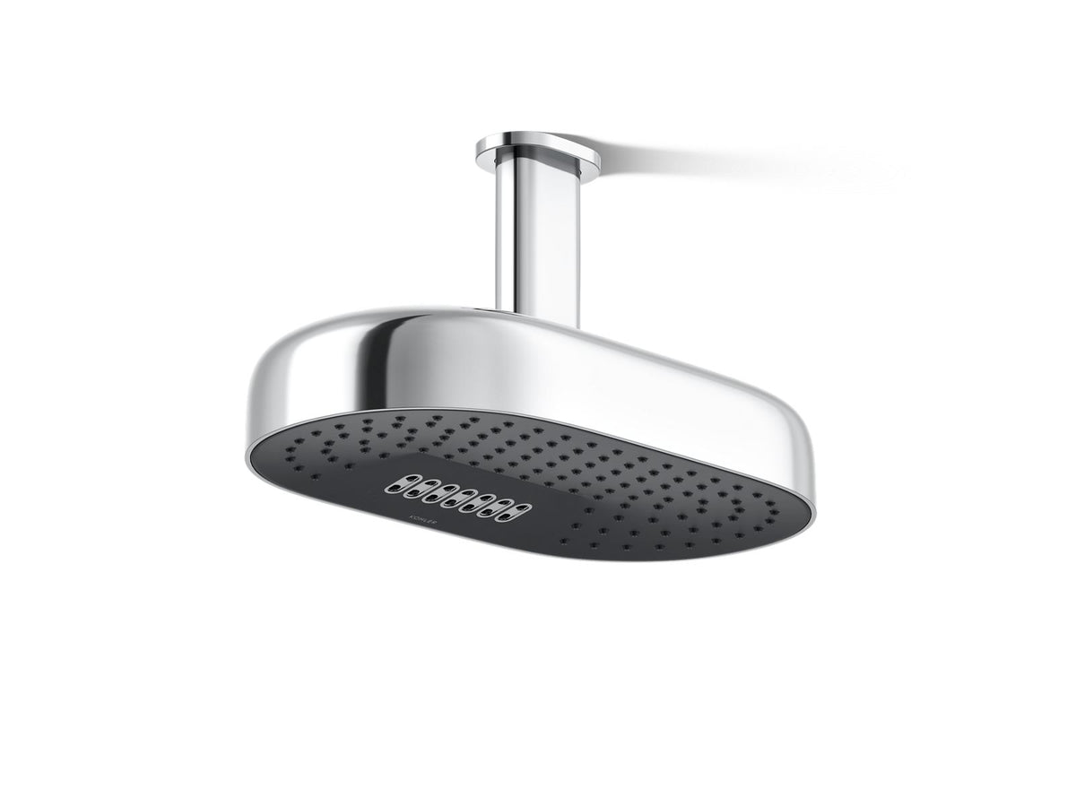 Statement® Oblong 14" two-function rainhead, 2.5 gpm