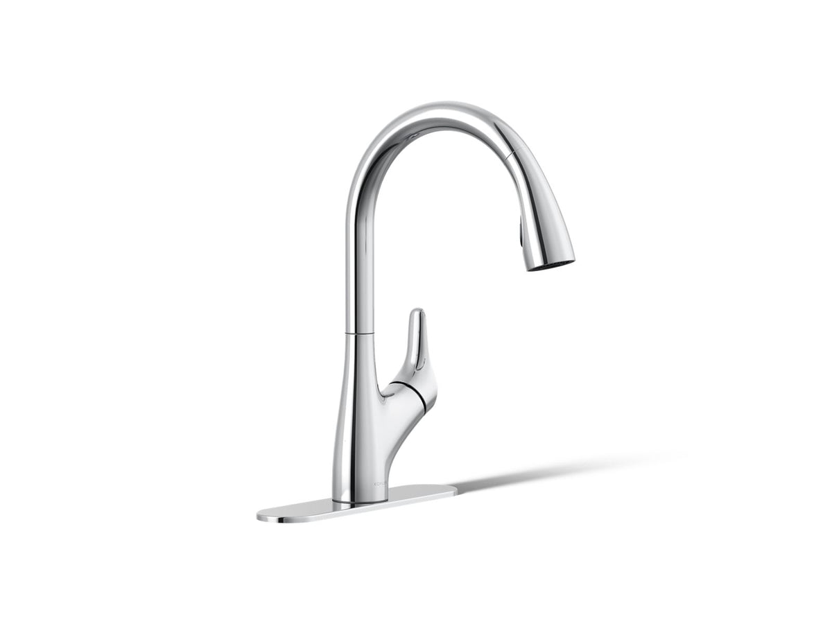 Rival® Pull-down kitchen sink faucet with two-function sprayhead