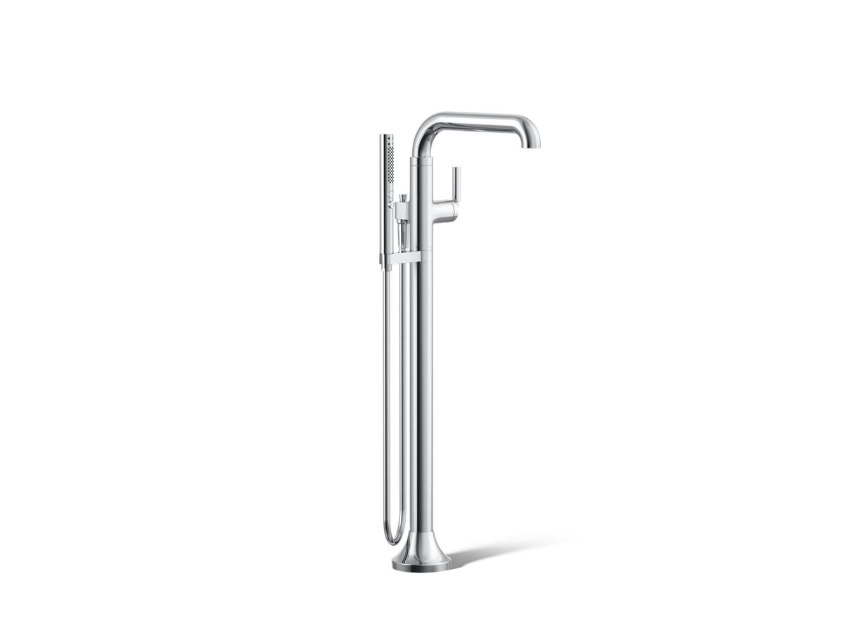 Tone™ Floor-mount bath filler trim with handshower