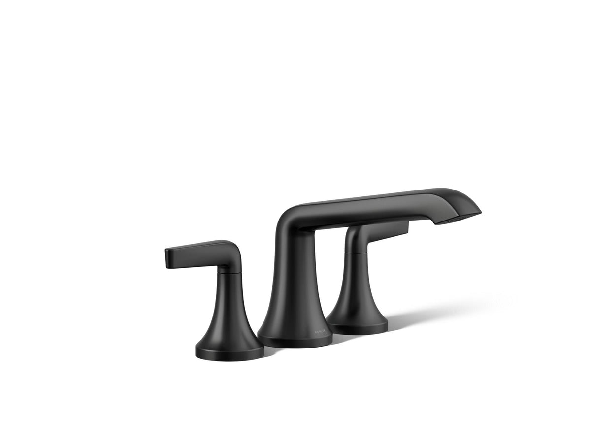 Kohler Tempered® Deck-mount bath faucet trim — Matte Black