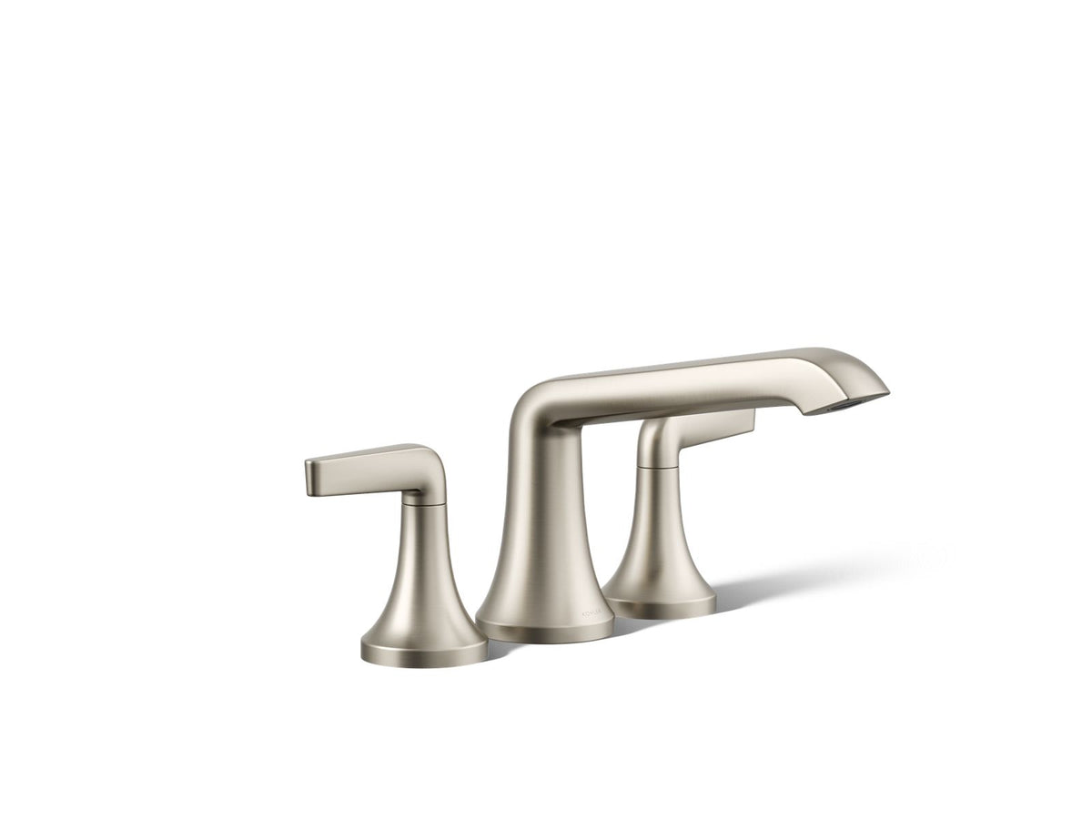 Kohler Tempered® Deck-mount bath faucet trim — Vibrant Brushed Nickel