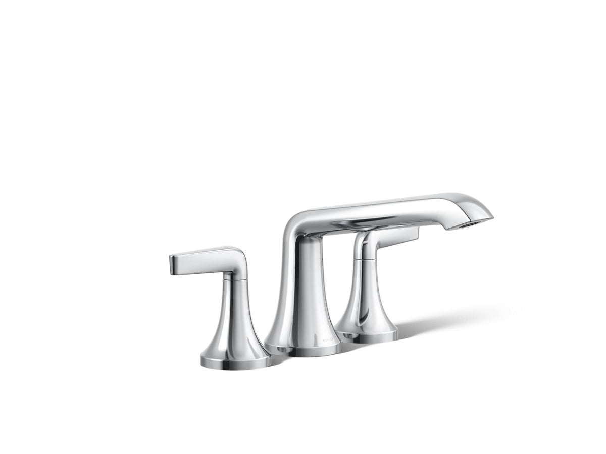 Kohler Tempered® Deck-mount bath faucet trim — Polished Chrome