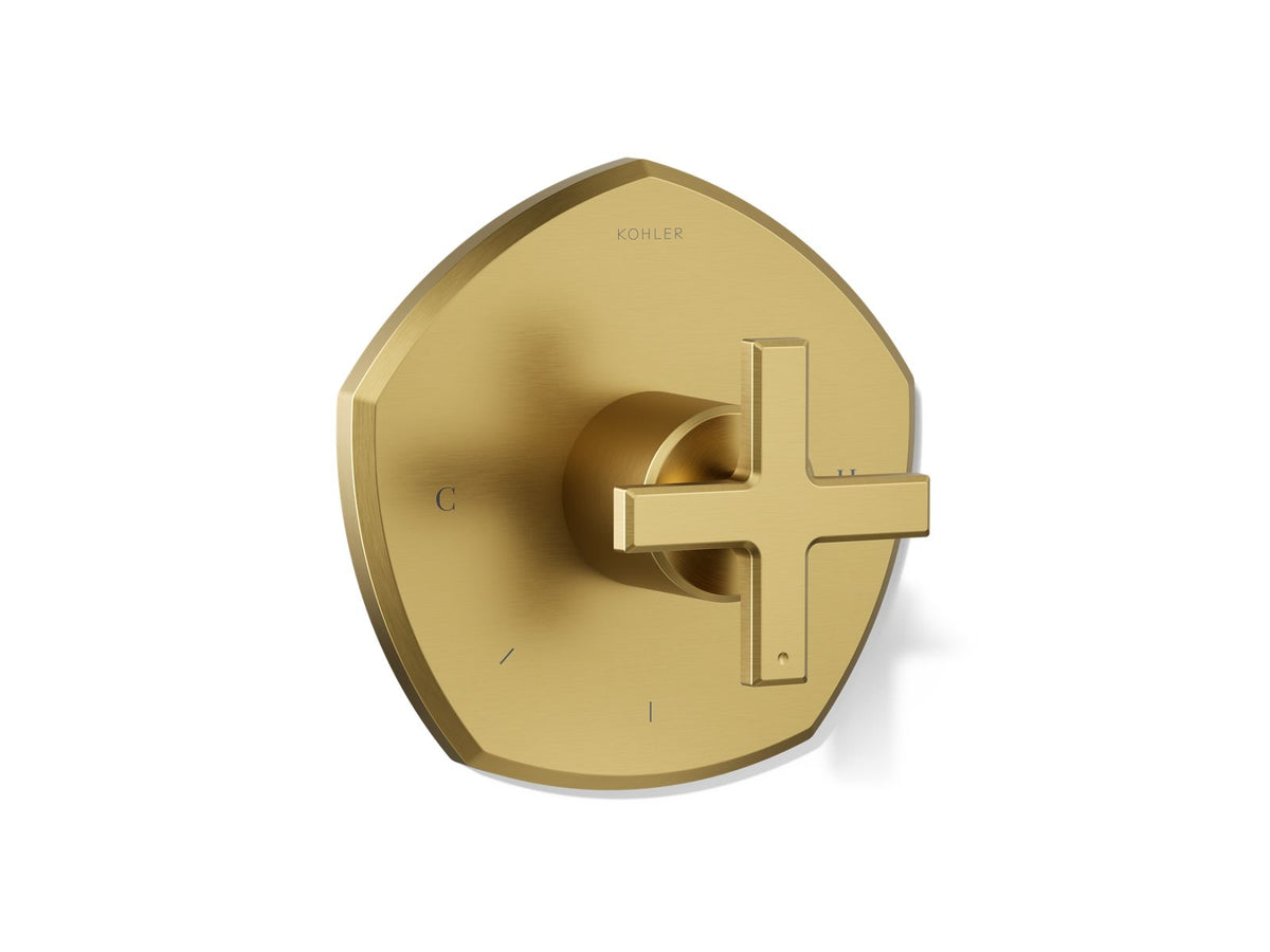 Kohler K-T27040-3 Vibrant Brushed Moderne Brass