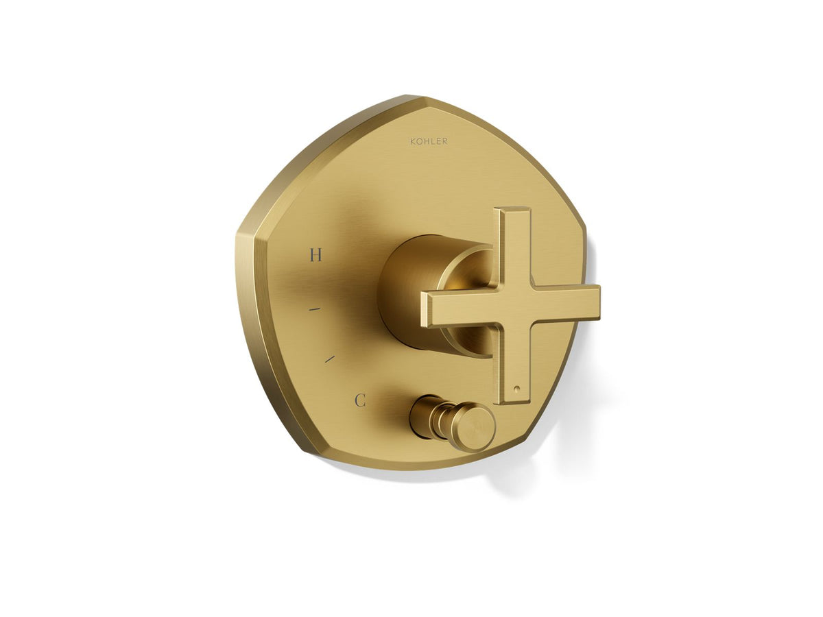 Kohler K-T27044-3-2MB Vibrant Brushed Moderne Brass