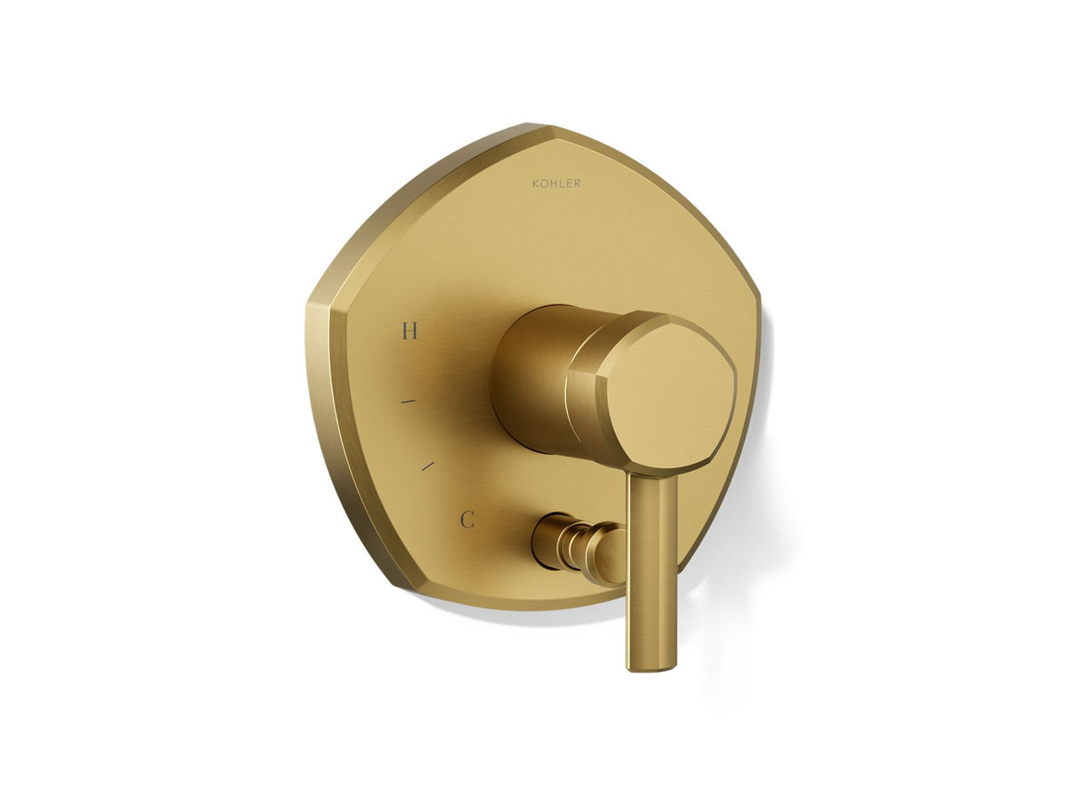 Kohler K-T27044-4 Vibrant Brushed Moderne Brass