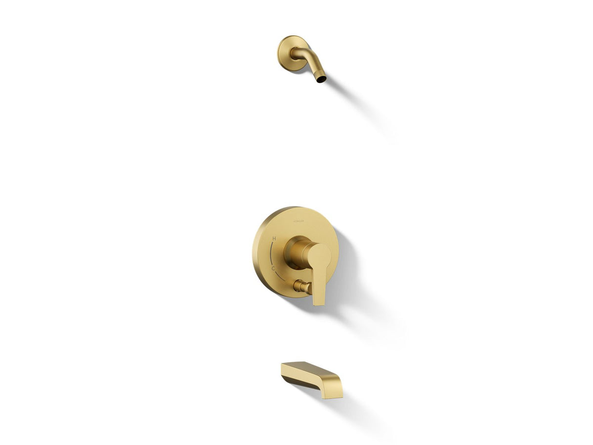 Kohler T49979-4L-2MB Vibrant Brushed Moderne Brass