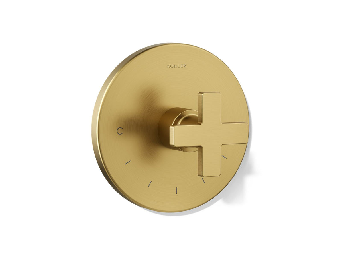 Kohler K-T73133-3-2MB Vibrant Brushed Moderne Brass