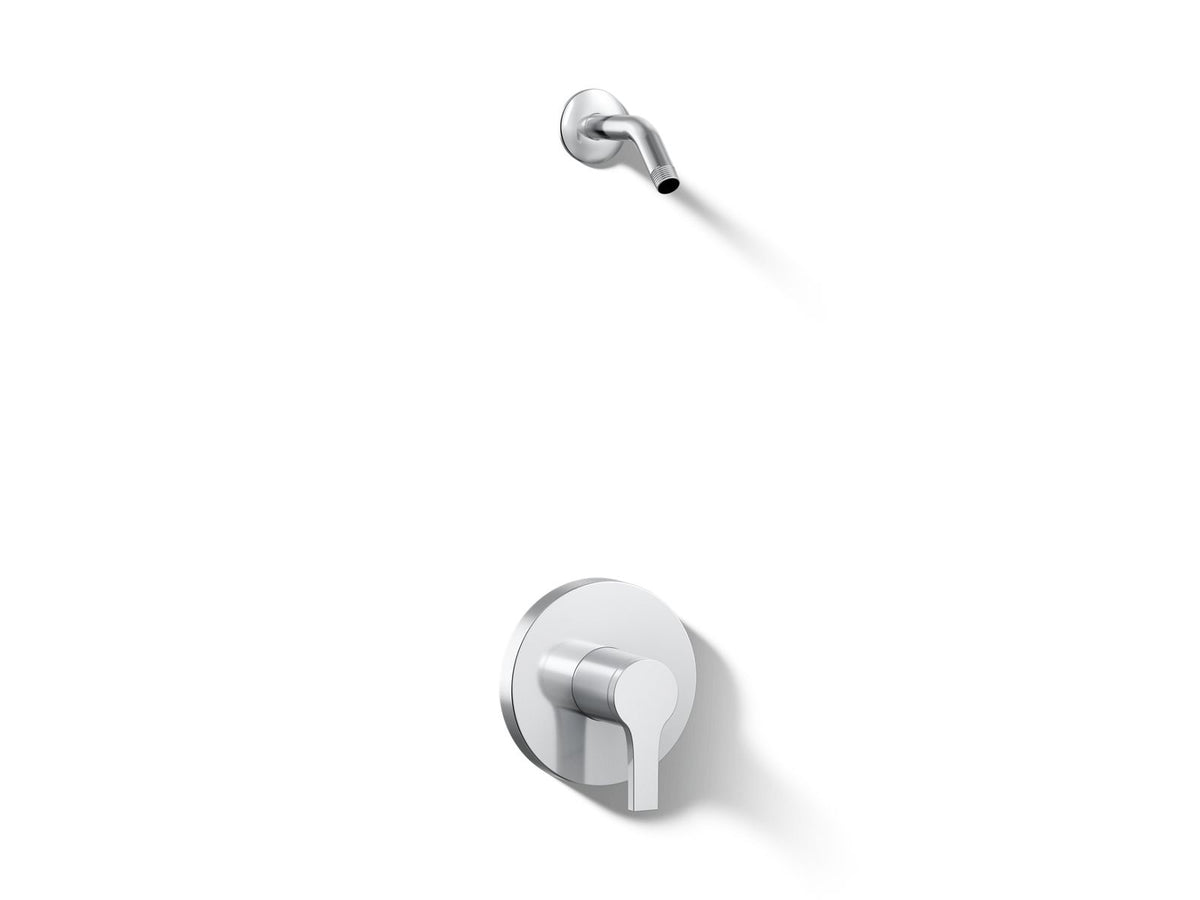 Kohler Elate® Rite-Temp® shower trim kit, without showerhead — Polished Chrome