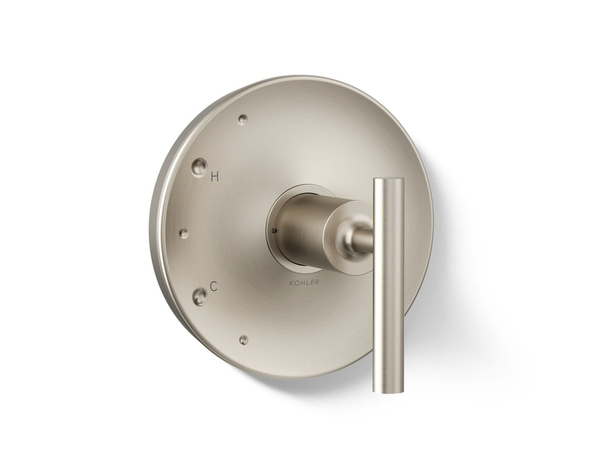 Kohler Purist® Rite-Temp® valve trim with lever handle — Vibrant Brushed Nickel