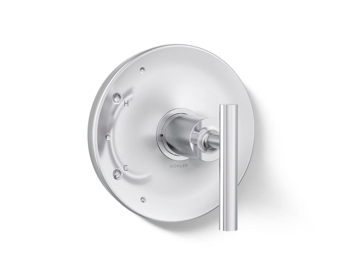 Kohler Purist® Rite-Temp® valve trim with lever handle — Polished Chrome