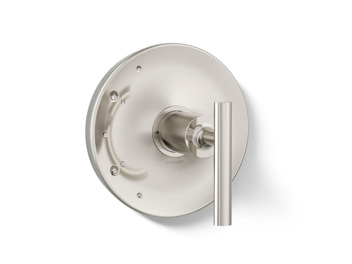Kohler Purist® Rite-Temp® valve trim with lever handle — Vibrant Polished Nickel