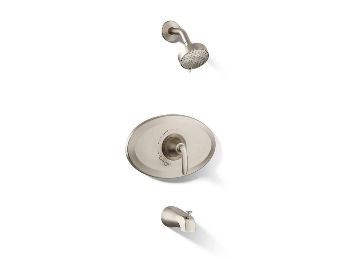 Kohler remodel-rite-temp-bath-and-shower-trim-kit-2-5-gpm-ts21948-4y — Vibrant Brushed Nickel — TS21948-4Y-BN
