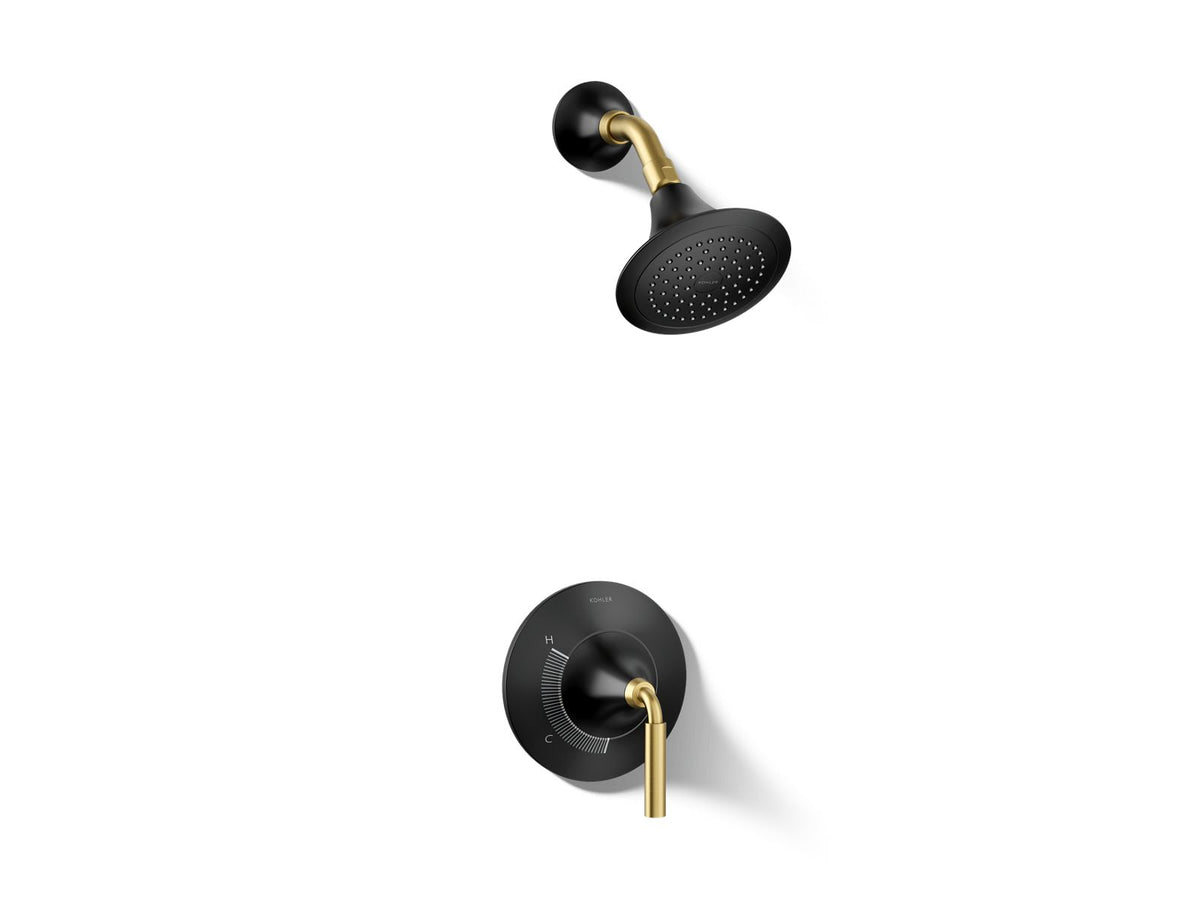 Kohler K-TS27420-4 Matte Black with Brushed Moderne Brass