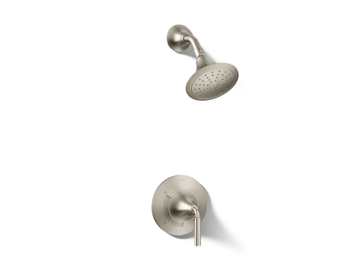 Kohler Tone™ Rite-Temp® shower trim kit, 1.75 gpm – Vibrant Brushed Nickel – K-TS27420-4G-BN