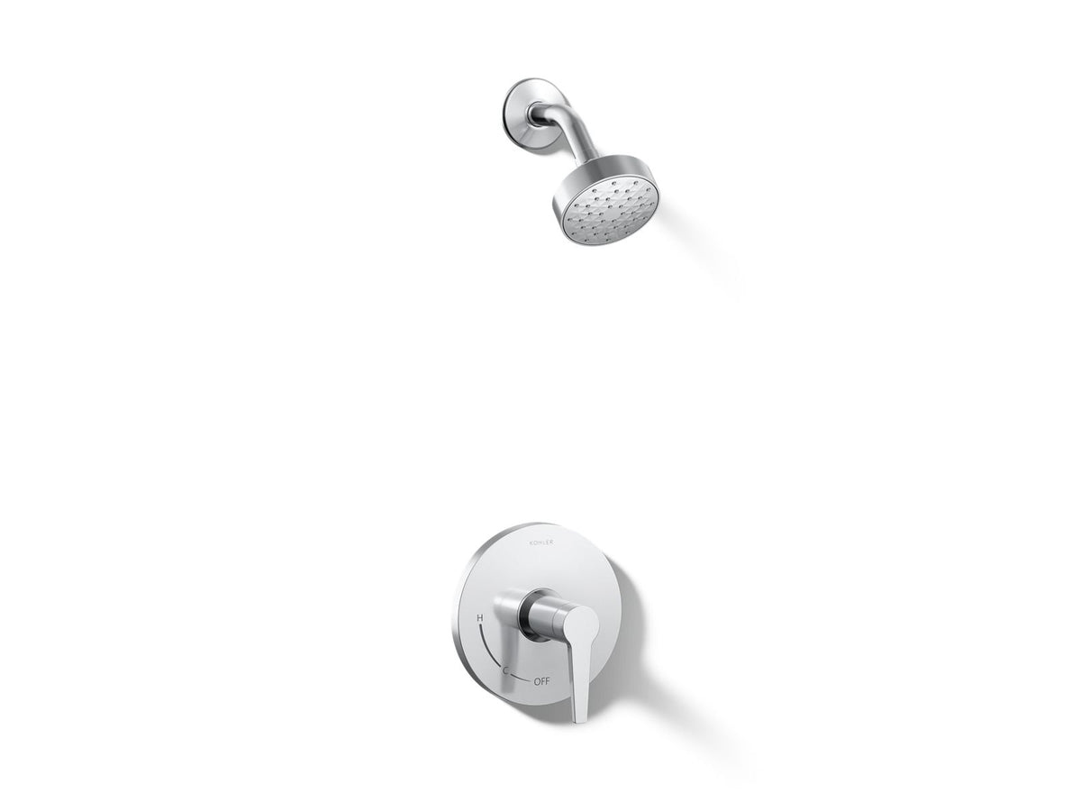 Kohler Pitch® Rite-Temp® shower trim kit, 1.75 gpm — Polished Chrome