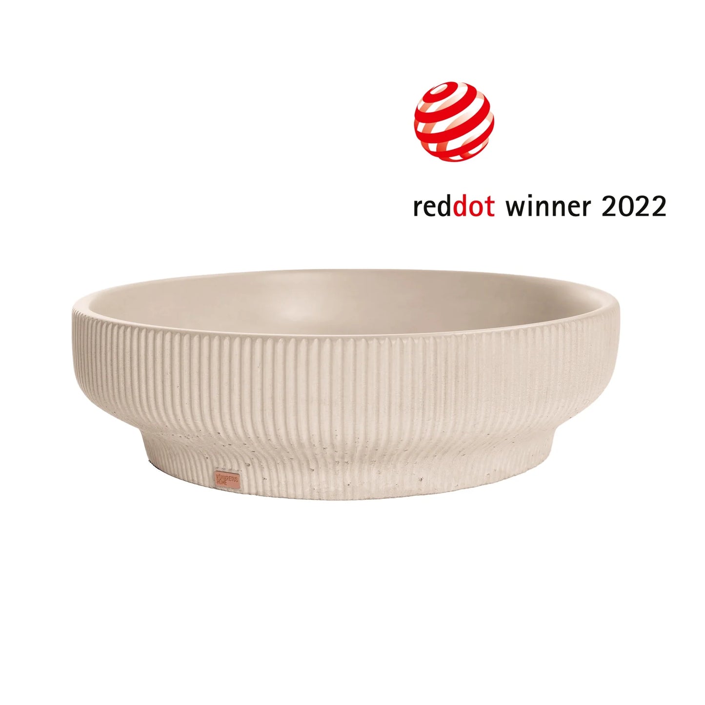 Concrete Vessel Sink Hasu Collection 14.5'' Length x 14.5'' Width x  4.3'' Depth