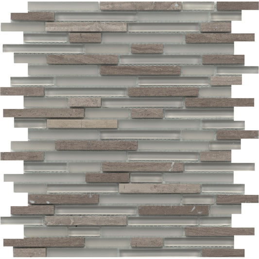 EMSER LUCENTE - 12X13 LINEAR STONE & GLASS BLEND, CERTOSA (SALE)