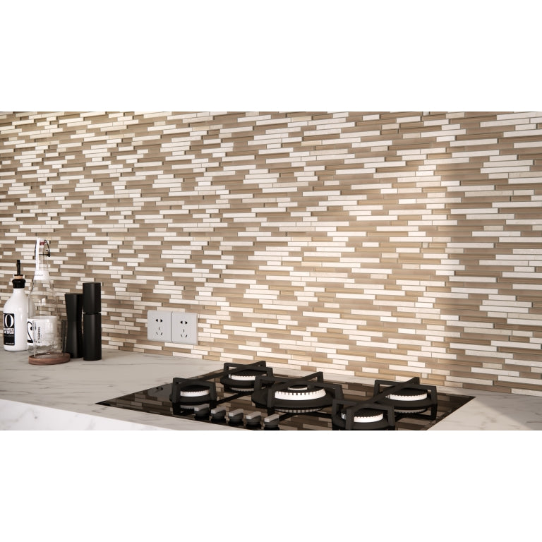 EMSER LUCENTE - 12X13 LINEAR STONE & GLASS BLEND, MURANO (SALE)