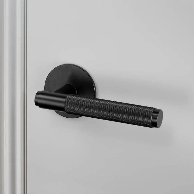 DOOR HANDLE SET / PRIVACY / CROSS / BLACK BUSTER + PUNCH NLH-02178
