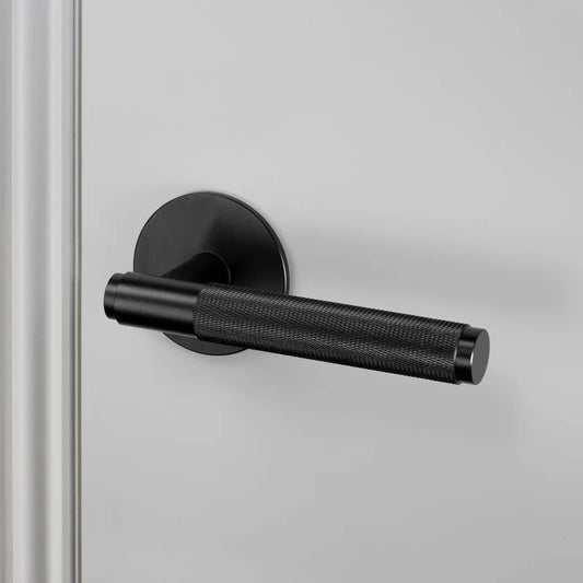 DOOR HANDLE SET / PASSAGE / CROSS / BLACK BUSTER + PUNCH NLH-02166