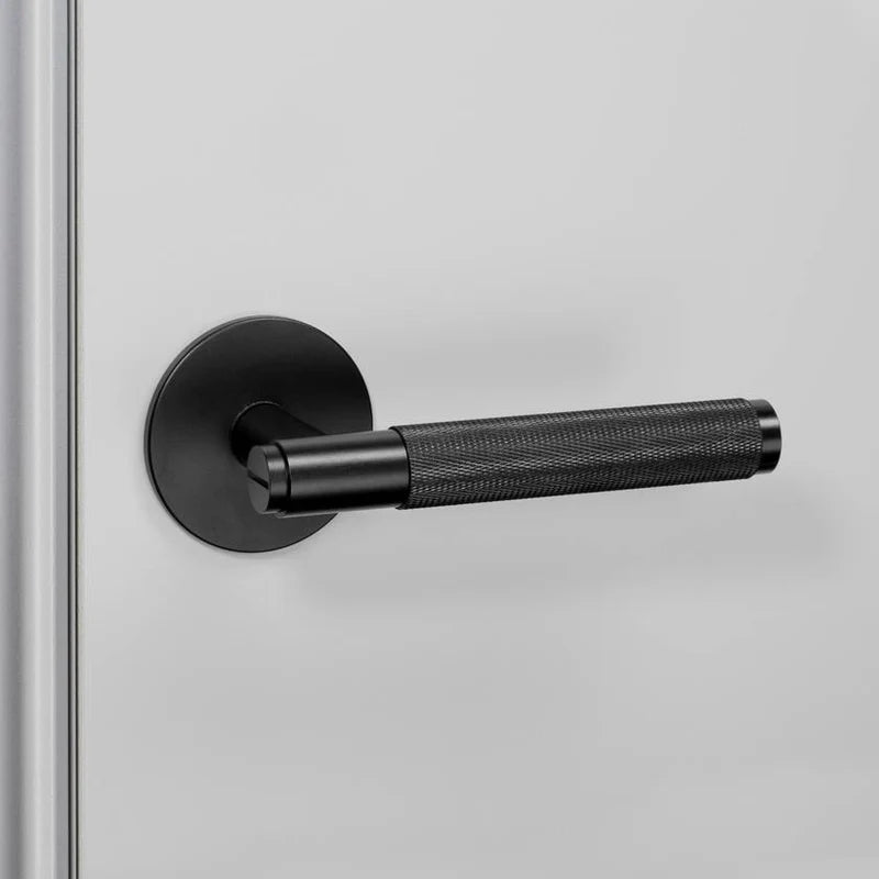 DOOR HANDLE SET / PRIVACY / CROSS / BLACK BUSTER + PUNCH NLH-02178