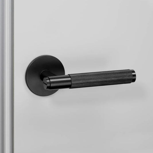DOOR HANDLE SET / PRIVACY / CROSS / BLACK BUSTER + PUNCH NLH-02178