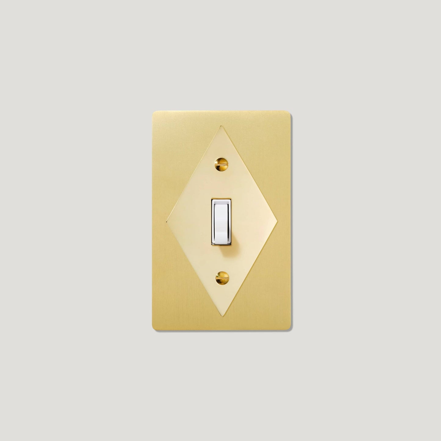 JASPER 1G Diamond Toggle Switch - BRASS/UNLACQUERED BRASS