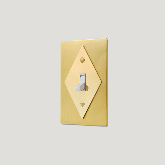 JASPER 1G Diamond Toggle Switch - BRASS/UNLACQUERED BRASS