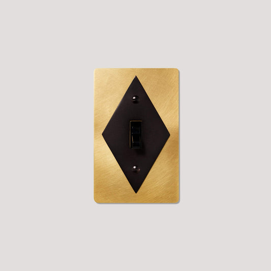 JASPER 1G Diamond Toggle Switch - HERITAGE BRASS /BLACKENED BRONZE