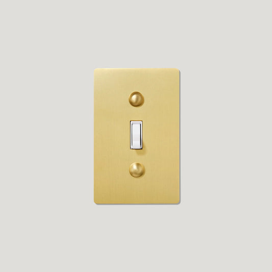 JASPER 1G TOGGLE SWITCH - BRASS
