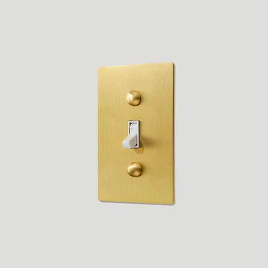 JASPER 1G TOGGLE SWITCH - BRASS