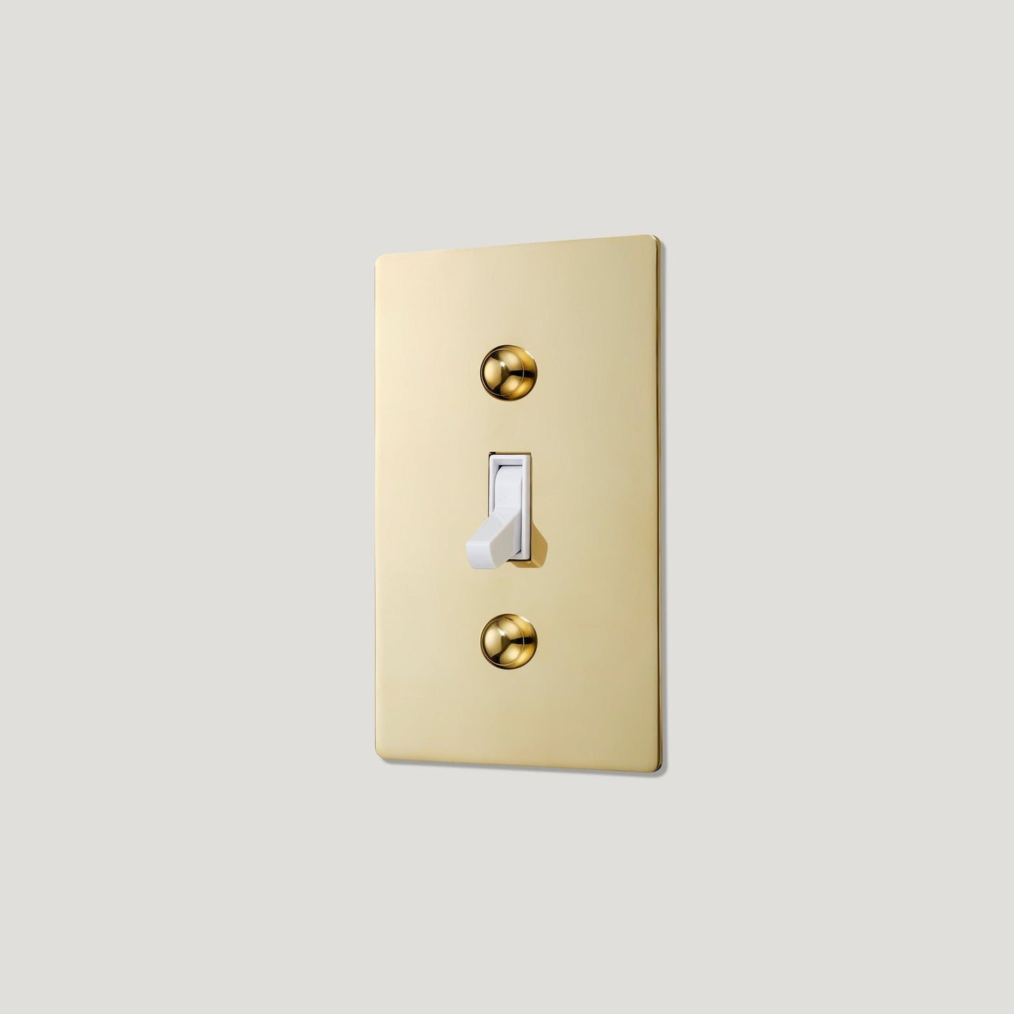 JASPER 1G TOGGLE SWITCH - UNLACQUERED BRASS