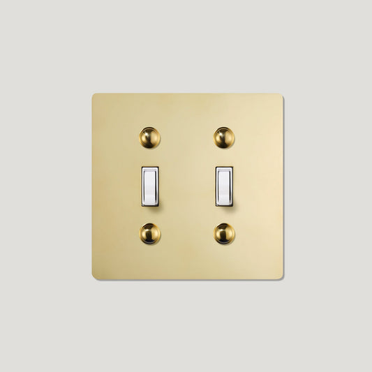 JASPER 2G TOGGLE SWITCH -UNLACQUERED BRASS