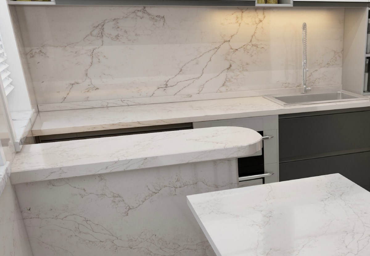 Calacatta Prestige Quartz- SUMMER CLEARANCE- ES