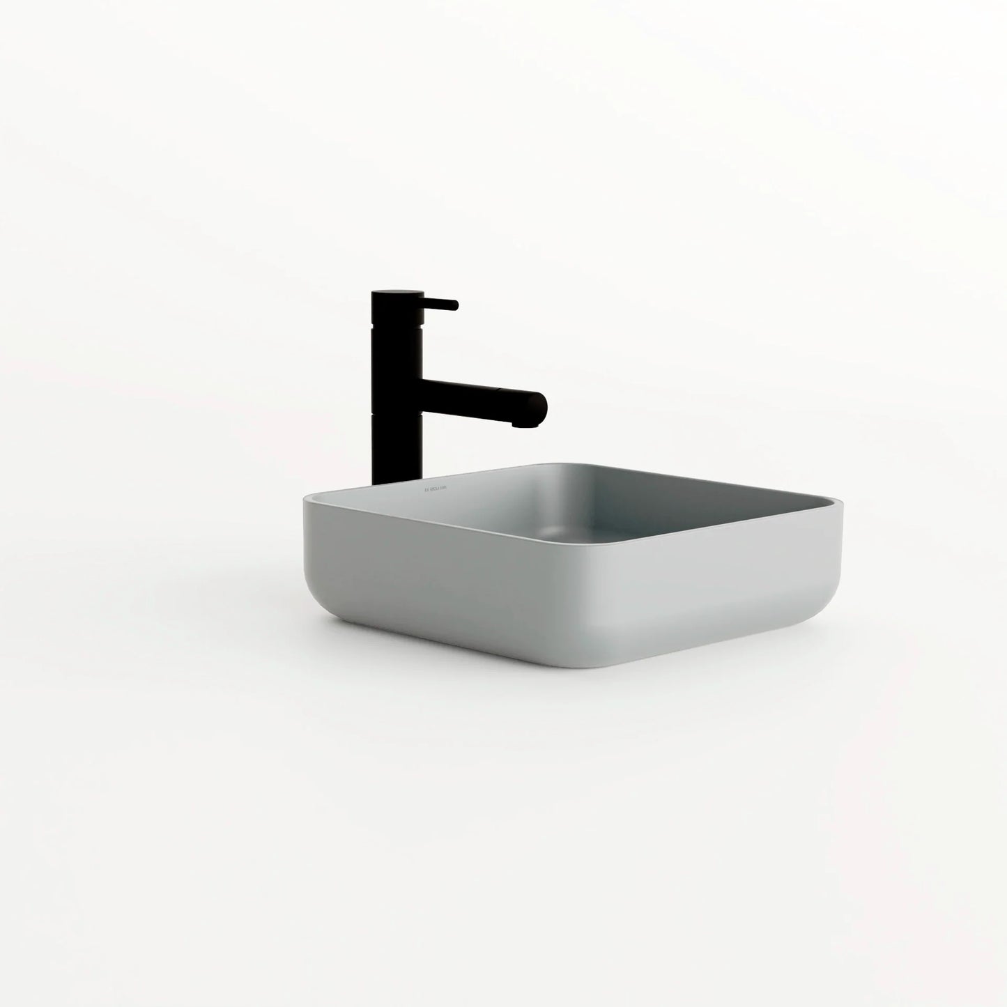 Concrete Vessel Sink Flow 03 Collection 14.5'' Length x 14.5'' Width x 4.3'' Depth