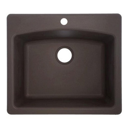 Franke Ellipse Dual Mount Granite Mocha Single 27Cab